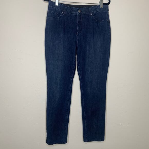 Chico's Fabulously Slimming Jeans Slim Cut Sz 1 Regular Medium Sz 8 - Picture 2 of 7